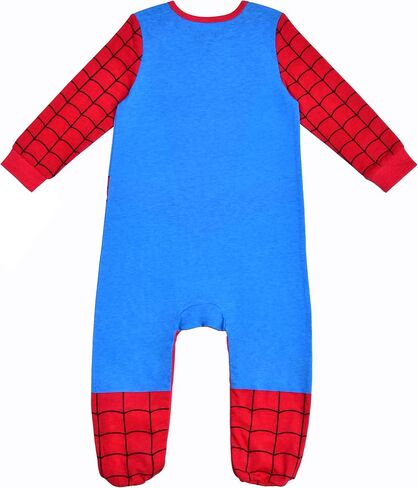 Marvel Spider-Man Baby Boys Footie Romper and Hat 2 Piece Set for Infants in Saudi Arabia