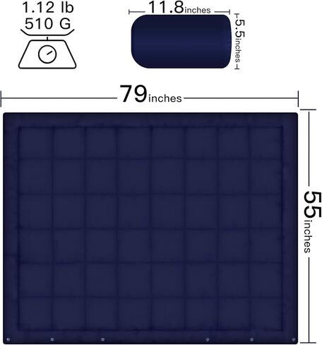 بطانية خارجية من ايرنسكي، مقاس XL (78 انش × 55 انش) بطانية تخييم مقاومة للماء، مبطنة، دافئة، مقاومة للرياح والرمل، محمولة ومقاومة للاهتراء، مثالية للملعب والنزهات والتخييم in Kuwait