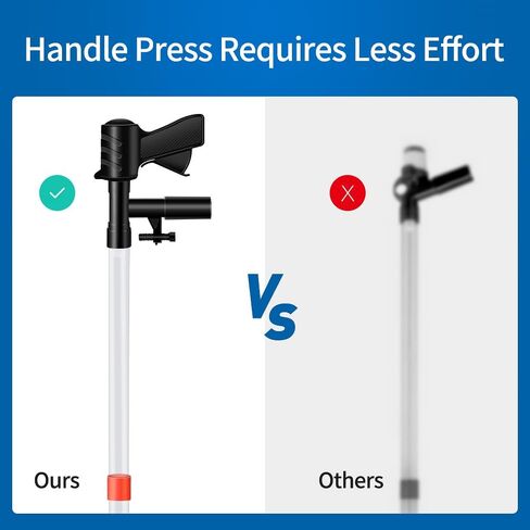 SVECKE Automatic Aquarium Gravel Cleaner, 6 in 1 Electric Fish Tank Cleaning Tools Gravel Vacuum for Aquarium,Portable Air Pump,Algea Scraper for Sand Washing Water Change & Filter & Circulation in Kuwait