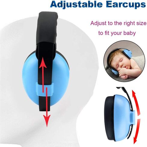 Solar-Power Baby Noise Cancelling Headphones, Ear Protection Earmuffs for 0-3 Years Kids in Saudi Arabia