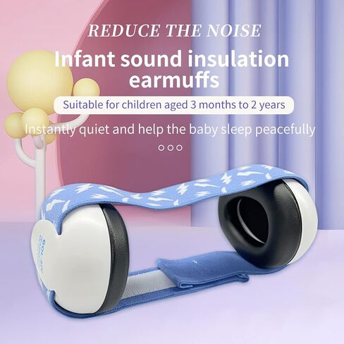 GOL-SIV Baby Ear Protection Noise Reduction Earmuffs for Infants and Toddlers Aged 3-24 Months Comfortable Baby Earmuffs Prevent Hearing Damage Improve sleep in Saudi Arabia