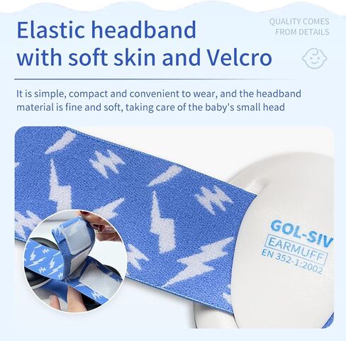 GOL-SIV Baby Ear Protection Noise Reduction Earmuffs for Infants and Toddlers Aged 3-24 Months Comfortable Baby Earmuffs Prevent Hearing Damage Improve sleep in Saudi Arabia