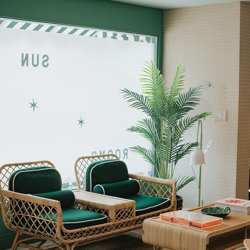 HAIHONG 6FT Artificial Palm Tree,Faux Areca Palm Plant with Real Touch Leaves and Adjustable Branches,Fake Tropical Palm Tree for Home Office Indoor Outdoor Modern Decoration in Kuwait