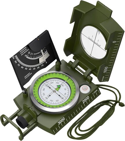 Proster Lensatic Sighting Compass IP65 Waterproof with Clinometer Bag in Saudi Arabia