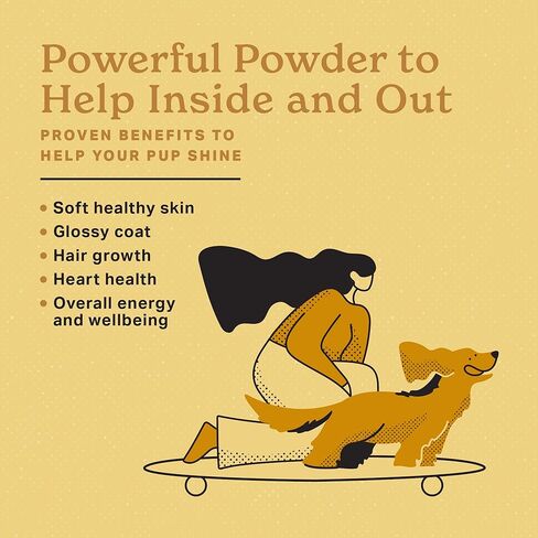 The Missing Link Skin & Coat Probiotics Superfood Supplement Powder for Dogs - Omegas 3 & 6, Fiber, Vitamin-E, Biotin - Supports Healthy Skin & Glossy Coat, Promotes Hair Growth - 1lb in Kuwait