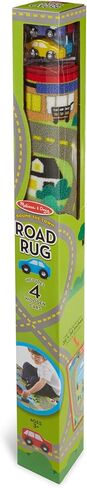 Melissa & Doug Round the Town Road Rug and Car Activity Play Set With 4 Wooden Cars (39 x 36 inches) in Saudi Arabia