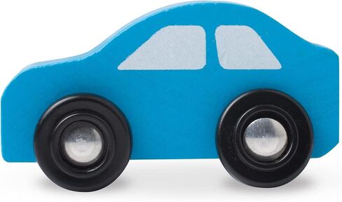 Melissa & Doug Round the Town Road Rug and Car Activity Play Set With 4 Wooden Cars (39 x 36 inches) in Saudi Arabia