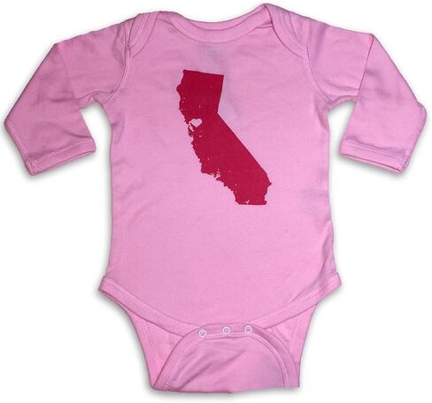 سالوبيت Sol Baby Northern California Love Pink - قطعة واحدة صيفية للفتيات الصغيرات، رومبر بأكمام طويلة لحديثي الولادة والرضع in Kuwait