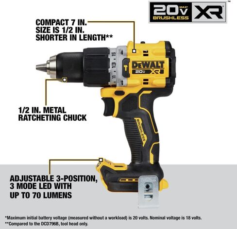 DEWALT 20V MAX XR Cordless Hammer Drill Driver and Impact Drive Combo Kit, Batteries and Charger Included (DCK249E1M1) in Saudi Arabia