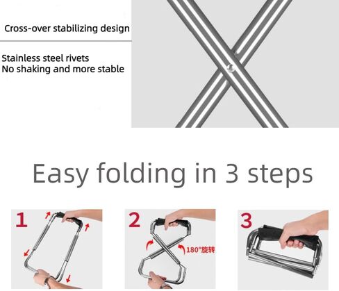 JTZXJJX Portable Foldable Waterproof Camping Stool, Heavy Duty Camping Stool with Thickened Tube Frame for Outdoor Hiking Backpacking Fishing Picnic Barbecue in Kuwait