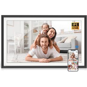 Large Digital Photo Frame 15.6-inch Digital Picture Frame - Dual-WiFi Digital Photo Frame, 1920x1080 Pixel IPS Touch Screen, Share Photo Video Via App Email, Free Cloud, Wall Mountable for Home Dector in Kuwait