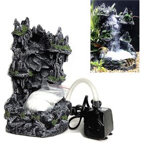 Underwater Sand Waterfall Aquarium Mountain View Decoration Large Ornament Landscape (Replacement Sand (0.7lb))