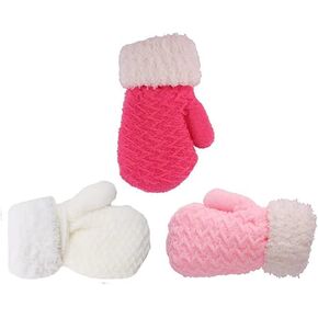 Toddler Baby Boy Girl Warm Winter Mittens Gloves With Fleece Lining Snowflake Design ¡­