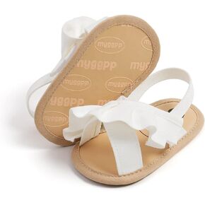 GAISUMMI Baby Girls Sandals Premium Soft Sole Infant Indoor Slippers Open Toe Comfort Toddler Summer Princess Dress Shoes