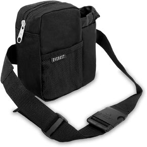 Everest Sports Bottle Waist Pack, Black, One Size