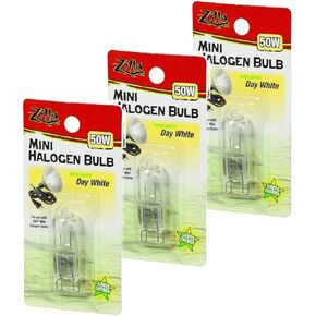 Zilla Mini Halogen Lamp Reptile Bulb, 50-watt, Day White (3 Pack) in Saudi Arabia