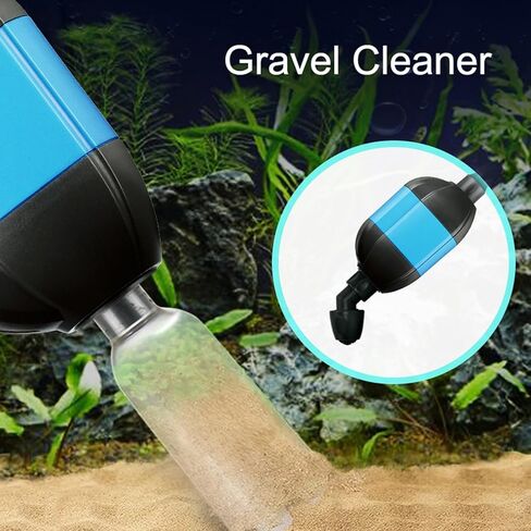 Carefree Fish 30W Electric Aquarium Gravel Cleaner with 6Ft Tubing 6IN1 Automatic Fish Tank Gravel Vacuum Fish Bowl Water Changer Wash Sand and Water Circulation in Kuwait