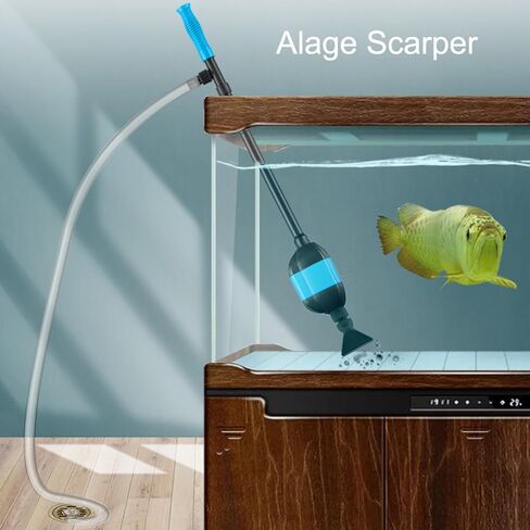 Carefree Fish 30W Electric Aquarium Gravel Cleaner with 6Ft Tubing 6IN1 Automatic Fish Tank Gravel Vacuum Fish Bowl Water Changer Wash Sand and Water Circulation in Kuwait