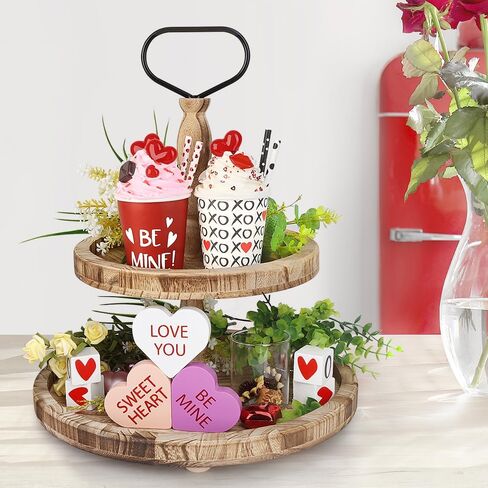 ديكور الخريف، 2 قطعة أكواب ورقية مملوءة بالكريمة المخفوقة الاصطناعية للطاولة، صينية متدرجة، بار القهوة - علامات الخريف لديكور المنزل in Kuwait