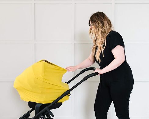Copper Pearl Multi-Use Cover: Car Seat Covers, Nursing Cover, and Stroller Cover for Sun - Stretchy Fabric, All-Season Use, Stylish Designs, Easy Access for Moms - Alder in Kuwait