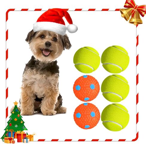 YEEGO DIRECT Dog Tennis Launcher Special Ball, Pet Safety Toy for Sports and Training,1.97" Diameter (6-Pack), Machine Not Included in Kuwait
