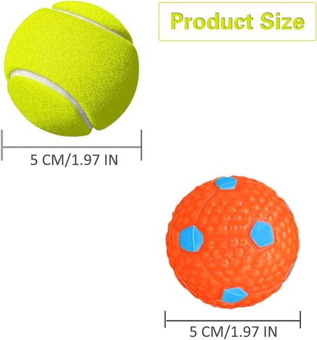 YEEGO DIRECT Dog Tennis Launcher Special Ball, Pet Safety Toy for Sports and Training,1.97" Diameter (6-Pack), Machine Not Included in Kuwait