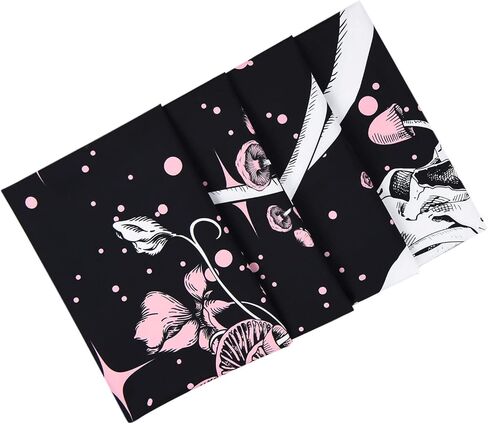 Lyacmy Skull Hippie Mushroom Tapestries Aesthetic Moth Moon and Stars Snake Wall Hanging For Room(51.2 x 59.1 inches) in Kuwait