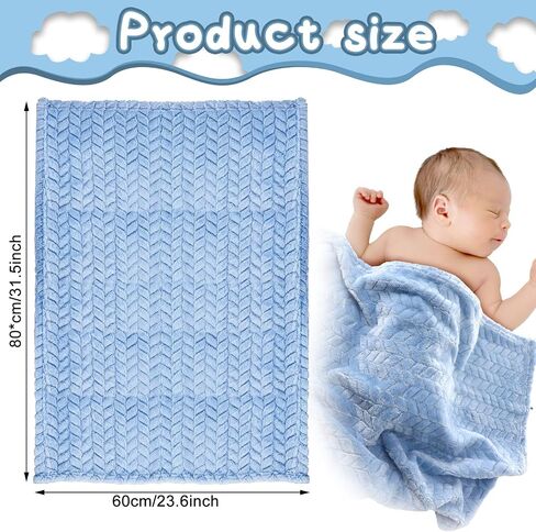 Frienda 4 Pcs Baby Fuzzy Blanket Fluffy Baby Blanket for Boys Girls Soft Warm Infant Newborn Toddler Receiving Nursery Bed Supplies, 32 x 24 Inch(Pink Color) in Saudi Arabia