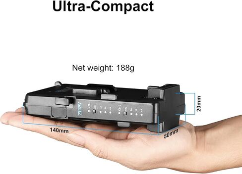 ZITAY Dual Channel V Mount Lock Smart Battery Charger for V-Mount Battery in Saudi Arabia