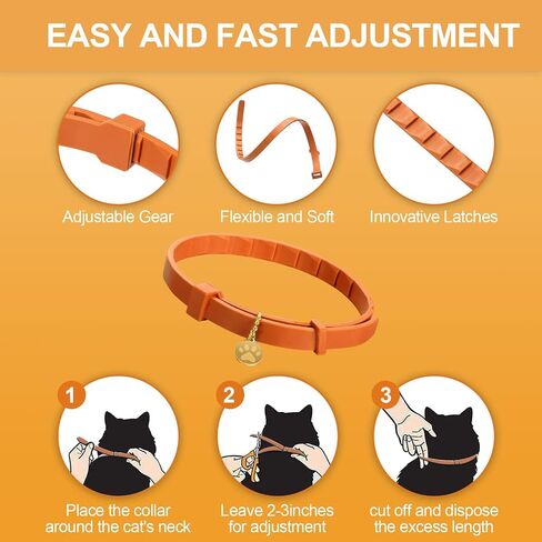 4 Pcs Calming Cats Collar Adjustable Cat Calm Collar Lavender Scent Relaxing Cat Collar with 2 Pendant for Puppies Cats Reduce Stress Aggression Anxious, up to 15 Inches (Black) in Saudi Arabia