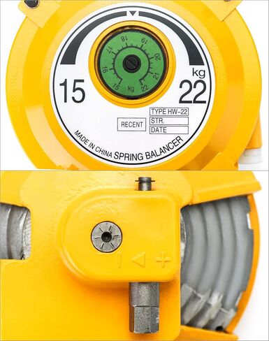 QWORK Spring Balancer, 7-11lbs(3-5kg) Retractable Balancer with 5 Ft Long Wire Rope and Hook, Retractable Spring Tool Hanging Holding Equipment in Kuwait