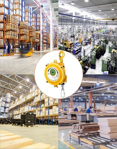 QWORK Spring Balancer, 7-11lbs(3-5kg) Retractable Balancer with 5 Ft Long Wire Rope and Hook, Retractable Spring Tool Hanging Holding Equipment in Kuwait