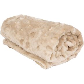 Petique The Velvet Blanky Pet Blanket, Super Soft Cat and Dog Blanket, Double Sided Plush Polyester, Cute Paw Print Design, Reversible, Machine Washable, Large Fleece Kitten and Puppy Blanket in Kuwait