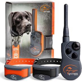 SportDOG Brand FieldSentinel 825 جهاز تدريب عن بعد لكلبين مع تنبيهات صحية للحارس الشخصي - أول طوق إلكتروني للكلاب في العالم مزود بمراقبة الصحة - نطاق نصف ميل - تدريب مع الصدمات والاهتزاز والنغمة