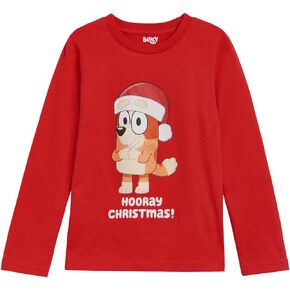Bluey Christmas Matching Family Long Sleeve T-Shirt Toddler to Adult