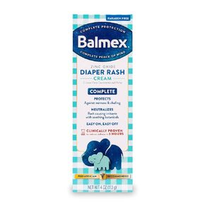 Balmex Complete Protection Baby Diaper Rash Cream with Zinc Oxide + Soothing Botanicals