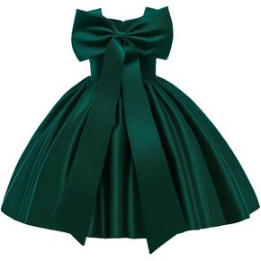 6M-8T Baby Girl Big Bowknot Birthday Pageant Dress Toddler Party Tutu Gown Baptism Dresses