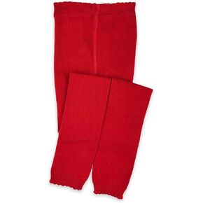 Jefferies Socks Baby Girls' Cotton Footless Tights with Scalloped Edge