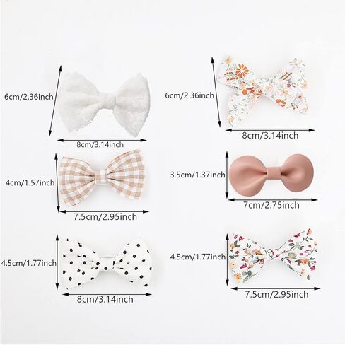 Baby Hair Clips Fully Lined Non Slip Hair Pins Baby Girls Hair Bows Barrettes Hair Accessories for Little Girls Infants Toddlers in Kuwait