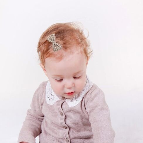 Baby Hair Clips Fully Lined Non Slip Hair Pins Baby Girls Hair Bows Barrettes Hair Accessories for Little Girls Infants Toddlers in Kuwait