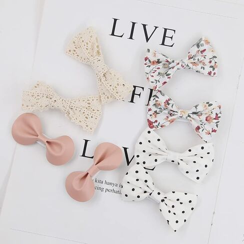 Baby Hair Clips Fully Lined Non Slip Hair Pins Baby Girls Hair Bows Barrettes Hair Accessories for Little Girls Infants Toddlers in Kuwait
