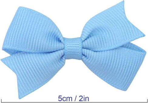 40Pcs Baby Hair Accessories - 2 Inch Tiny Grosgrain Ribbon Bows with Alligator Clips for Girls, Infants, Teens, Kids, and Children in Saudi Arabia