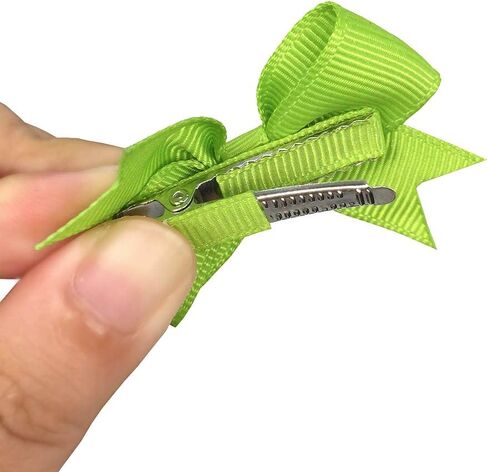 40Pcs Baby Hair Accessories - 2 Inch Tiny Grosgrain Ribbon Bows with Alligator Clips for Girls, Infants, Teens, Kids, and Children in Saudi Arabia