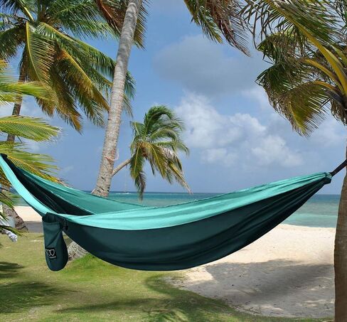 Gold Armour Camping Hammock - Portable Hammock Single Hammock Camping Accessories Gear for Outdoor Indoor Adult Kids, USA Based Brand (OD Green) in Saudi Arabia