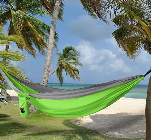 Gold Armour Camping Hammock - Portable Hammock Single Hammock Camping Accessories Gear for Outdoor Indoor Adult Kids, USA Based Brand (OD Green) in Saudi Arabia
