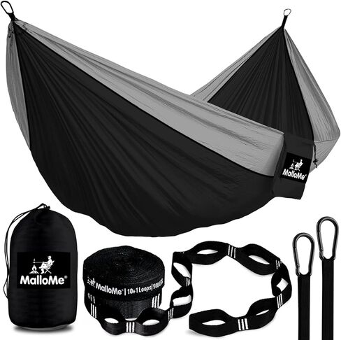 MalloMe Camping Hammock for Adults & Kids - Portable Hammocks for Outside - Hamacas para Adultos Outdoor Single & Double Two 2 Person Hammock - Hamaca/Hamacs/Amacas Heavy Duty Tree Travel Hamock in Kuwait