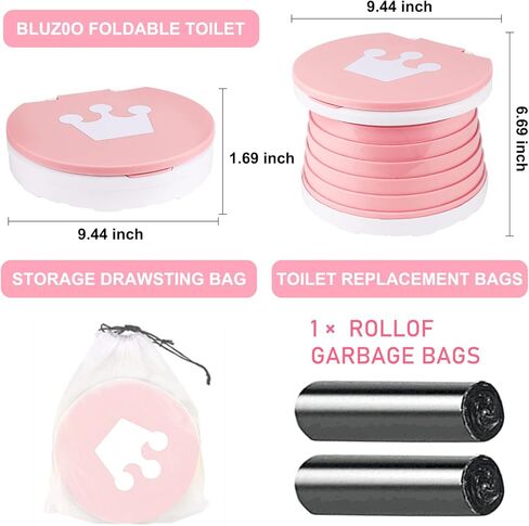 بارام نونية محمولة للاطفال الصغار، لون زهري in Kuwait