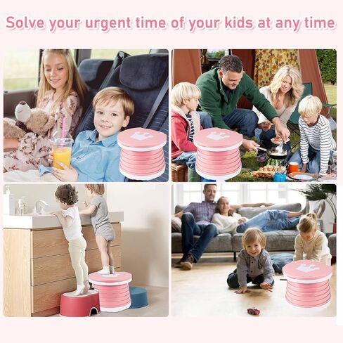 بارام نونية محمولة للاطفال الصغار، لون زهري in Kuwait