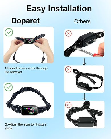 Shock Collar Replacement Strap, Adjustable Heavy Duty Replacement Collar Strap, Reflective Nylon Collar for Shock Training Bark Collar, 3/4 inches Dog Collar Replacement Strap - 2 Pack in Kuwait