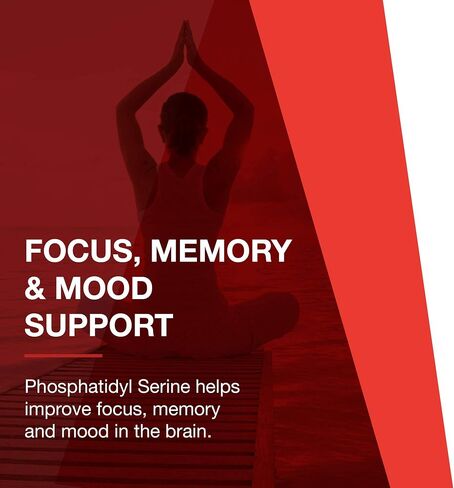 Protocol For Life Balance - Phosphatidyl Serine (Extra Strength) 300mg - Neurological and Cognitive Support, Helps Slow Down Signs of Aging - 50 Softgels in Saudi Arabia
